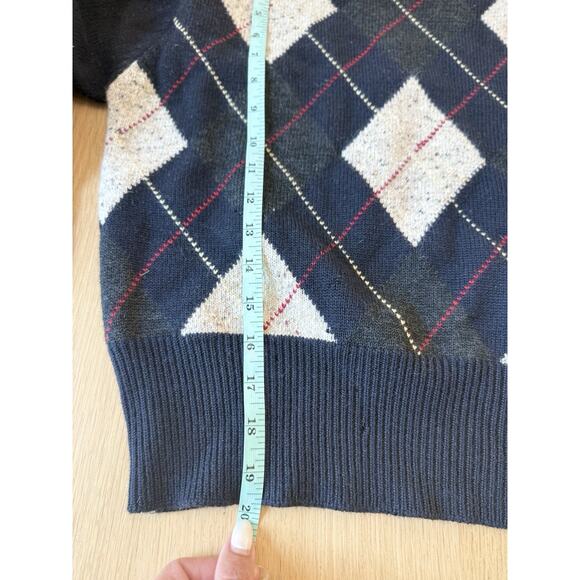 Evan Picone Merino Wool Sweater Shoulder Padded Medium Grandpacore 2258 - Picture 9 of 11